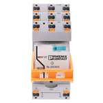 Phoenix Contact RIF-3-RPT-LDP-24DC/3X21 Series Interface Relay, DIN Rail Mount, 24V dc Coil, 3PDT, 3-Pole