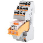 Phoenix Contact RIF-2-RPT-LV-230AC/2X21 Series Interface Relay, DIN Rail Mount, 230V ac Coil, DPDT, 2-Pole