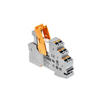 Phoenix Contact RIF-1-RPT-LDP-24DC/2X21 Series Interface Relay, DIN Rail Mount, 24V dc Coil, DPDT, 2-Pole