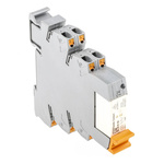 Phoenix Contact PLC-RPT- 24DC/21-21 Series Interface Relay, DIN Rail Mount, 24V dc Coil, DPDT, 2-Pole