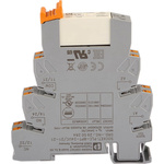 Phoenix Contact PLC-RPT- 24UC/21-21 Series Interface Relay, DIN Rail Mount, 24V ac/dc Coil, DPDT, 2-Pole