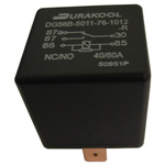 Durakool Plug In Automotive Relay, 12V dc Coil Voltage, 40A Switching Current, SPDT