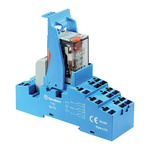 Finder 58 Series Interface Relay, DIN Rail Mount, 110V ac Coil, 3PDT, 3-Pole, 10A Load