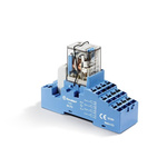 Finder 58 Series Interface Relay, DIN Rail Mount, 12V dc Coil, 4PDT, 4-Pole, 7A Load
