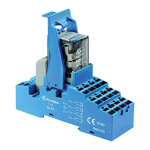 Finder 58 Series Interface Relay, DIN Rail Mount, 110V ac Coil, 4PDT, 4-Pole, 7A Load