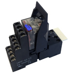 Hongfa Europe GMBH 4RM Series Interface Relay, DIN Rail Mount, 24V dc Coil, 4PDT, 4-Pole, 5A Load