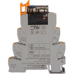 Phoenix Contact PLC-RPT- 24DC/21-21AU/MS Series Interface Relay, DIN Rail Mount, 24V dc Coil, DPDT, 2-Pole