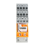 Phoenix Contact RIF-2-RSC-LV-230AC/4X21 Series Interface Relay, DIN Rail Mount, 230V ac Coil, 4PDT, 4-Pole
