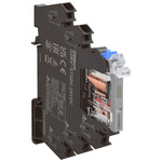 Omron G2RV-ST Series Electromechanical Interface Relay, DIN Rail Mount, 110V ac Coil, SPDT, 1-Pole, 50mA Load