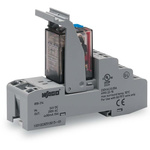 Wago 858 Series Relay Module, DIN Rail Mount, 24V dc Coil, 4PDT, 4-Pole, 5A Load