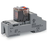 Wago 858 Series Relay Module, DIN Rail Mount, 24V dc Coil, 4PDT, 4-Pole, 6A Load