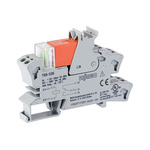 Wago 788 Series Relay Module, DIN Rail Mount, 24V ac Coil, SPDT, 1-Pole, 16A Load