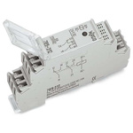 Wago 789 Series Relay Module, DIN Rail Mount, 24V dc Coil, DPDT, 2-Pole, 8A Load