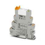 Phoenix Contact PLC-RPT- 24DC/21-21AU Series Interface Relay, DIN Rail Mount, 24V dc Coil, DPDT, 2-Pole