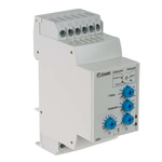 Crouzet Current Monitoring Relay, 3 Phase, DPDT, DIN Rail