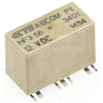 TE Connectivity PCB Mount RF Relay, 12V dc Coil, 50Ω Impedance, 3GHz Max. Coil Freq., SPDT