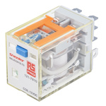RS PRO Plug In Power Relay, 12V dc Coil, 10A Switching Current, DPDT