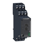 Schneider Electric Voltage Monitoring Relay, 1 Phase, DPDT, 50 mV ac/dc, DIN Rail