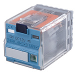Releco Plug In Power Relay, 12V dc Coil, 10A Switching Current, DPDT