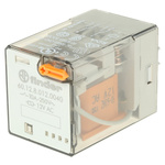 Finder Plug In Power Relay, 12V ac Coil, 10A Switching Current, DPDT