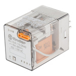 Finder Plug In Power Relay, 110V ac Coil, 10A Switching Current, 3PDT