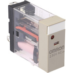 Omron Plug In Power Relay, 230V ac Coil, 10A Switching Current, SPDT