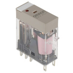 Omron Plug In Power Relay, 24V ac Coil, 5A Switching Current, DPDT