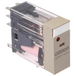 Omron Plug In Power Relay, 230V ac Coil, 5A Switching Current, DPDT