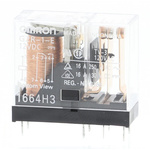 Omron PCB Mount Power Relay, 12V dc Coil, 16A Switching Current, SPDT