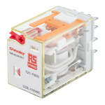 RS PRO Plug In Power Relay, 115V ac Coil, 6A Switching Current, 4PDT