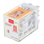 RS PRO Plug In Power Relay, 110V ac Coil, 10A Switching Current, DPDT