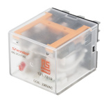 RS PRO Plug In Power Relay, 230V ac Coil, 10A Switching Current, 3PDT