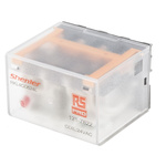 RS PRO Plug In Power Relay, 24V ac Coil, 10A Switching Current, 4PDT