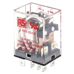 RS PRO Plug In Power Relay, 12V dc Coil, 10A Switching Current, DPDT