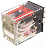 Omron Plug In Power Relay, 120V ac Coil, 5A Switching Current, 4PDT