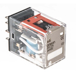 Omron Plug In Power Relay, 24V dc Coil, 10A Switching Current, DPDT