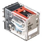 Omron Plug In Power Relay, 24V dc Coil, 3A Switching Current, 4PDT