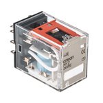 Omron Plug In Power Relay, 24V dc Coil, 10A Switching Current, DPDT