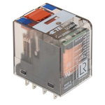 TE Connectivity PCB Mount Power Relay, 24V dc Coil, 6A Switching Current, 4PDT