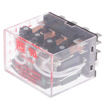 RS PRO Plug In Power Relay, 110V ac Coil, 12A Switching Current, 4PDT