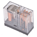 Omron PCB Mount Power Relay, 48V dc Coil, 5A Switching Current, DPDT