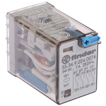 Finder Plug In Power Relay, 24V dc Coil, 7A Switching Current, 4PDT