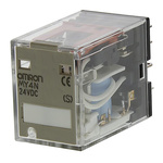 Omron Plug In Power Relay, 24V dc Coil, 5A Switching Current, 4PDT