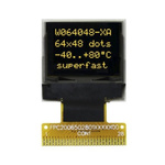 Electronic Assembly Yellow Passive matrix OLED Display 64 x 48pixels COB I2C, SPI Interface