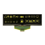 Electronic Assembly Yellow Passive matrix OLED Display 256 x 64pixels COB SPI Interface