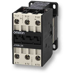 Omron Contactor, 110 VAC Coil, 3-Pole, 24 A, 11 kW, 3NO