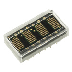 HCMS-2963 Broadcom 4 Digit Dot Matrix LED Display, 7 x 5 Dot Matrix Green 0.11 mcd 4.6mm