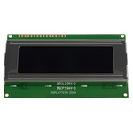 Displaytech 204A-GC-BC-3LP Alphanumeric LCD Display, White on Black, 4 Rows by 20 Characters, Transflective