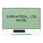 Displaytech 64128L FC BW-3 Graphic LCD Display, White on Black, Transflective