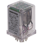 Tempatron Plug In Power Relay, 12V dc Coil, 7A Switching Current, DPDT